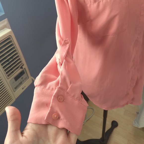 Style & Co long sleeve button up top - Picture 2 of 6